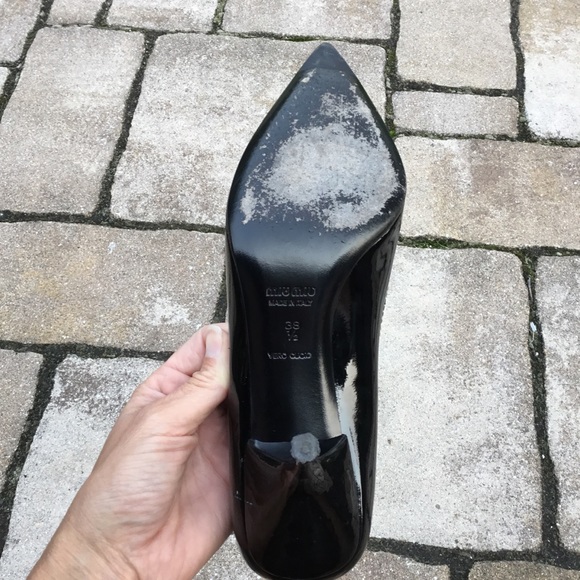 Miu Miu Amputee Single Shoe Patent Leather Heel - Picture 9 of 13